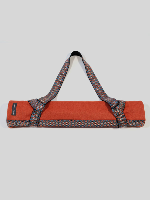 Tragegurt mit Zickzack-Muster in Orange & Blau